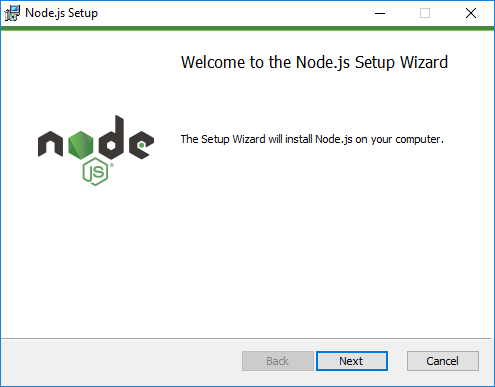 node installer screen